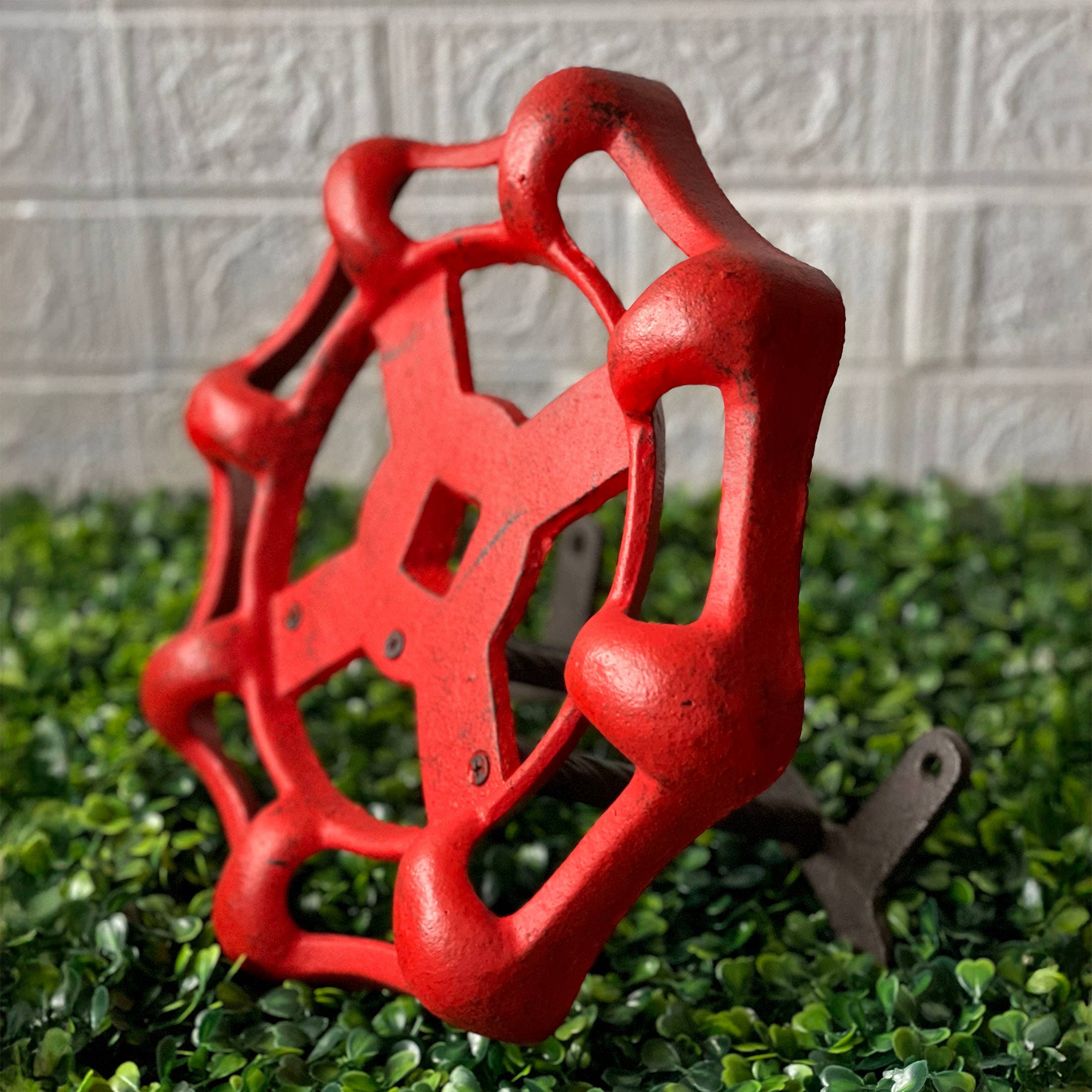 Zeckos – wholesale Trädgårdsverktyg – Röd gjutjärn Vintage kranspigot trädgårdsslanghållare 6