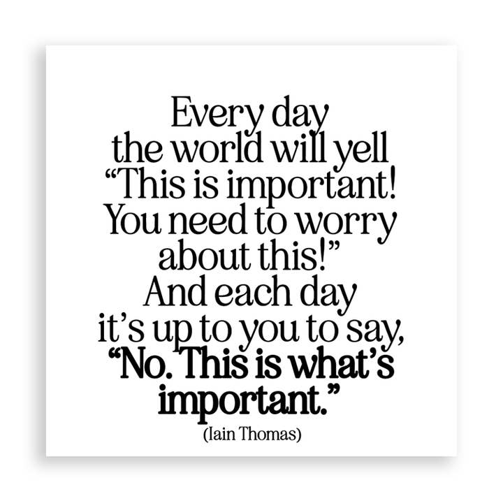 Magnets - MX43 - What's Important (Iain Thomas) for wholesale by Quotable