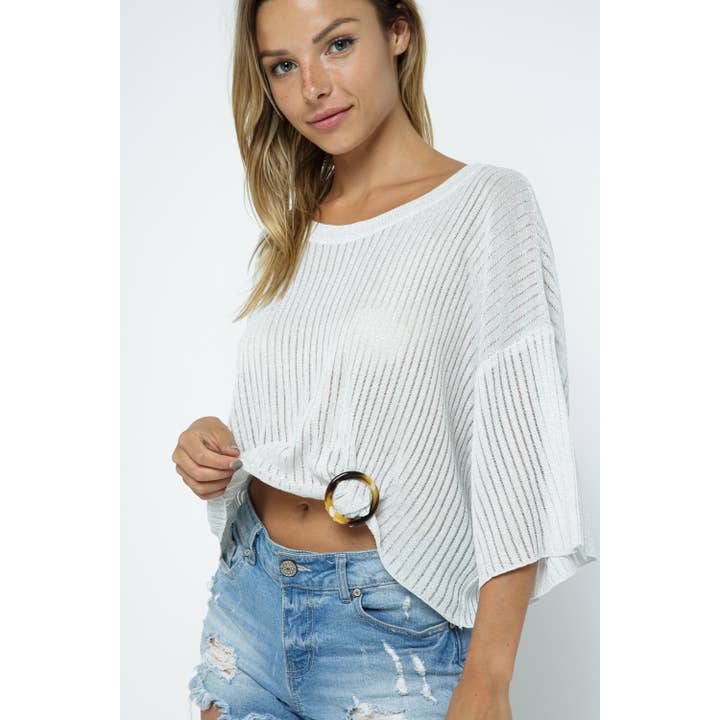 Verte - Wholesale Knit Top - Women's - KNIT CROP TOP_788-4306933