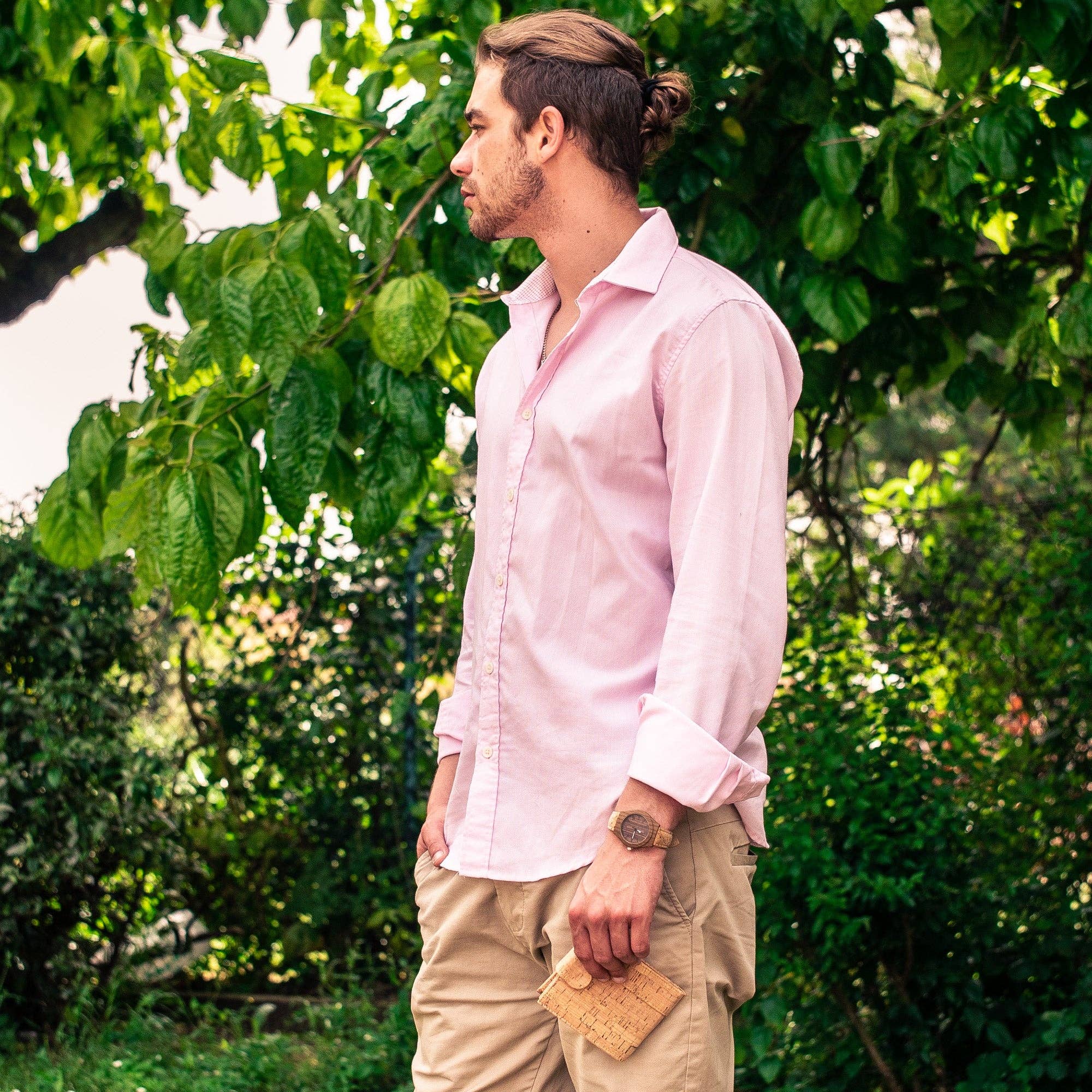 Meninas Bonitas Cork - Wholesale Wallet - Men's - Natural rustic cork wallet for men BAG-223210