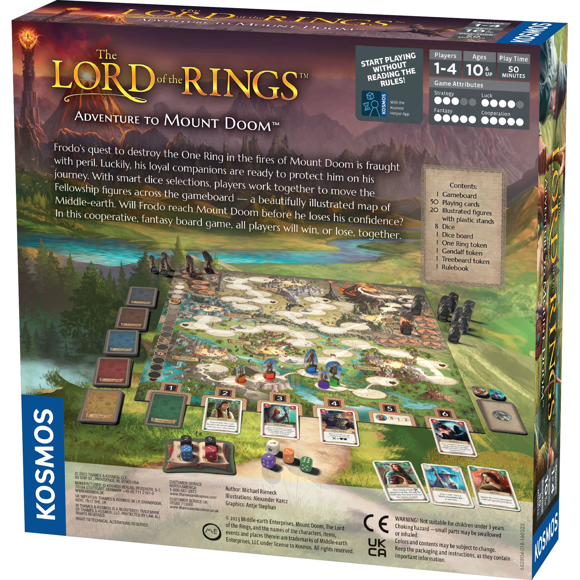 Thames & Kosmos UK LP - Wholesale Board Game - Lord of the Rings: Adventure to Mount Doom - Board Game 1