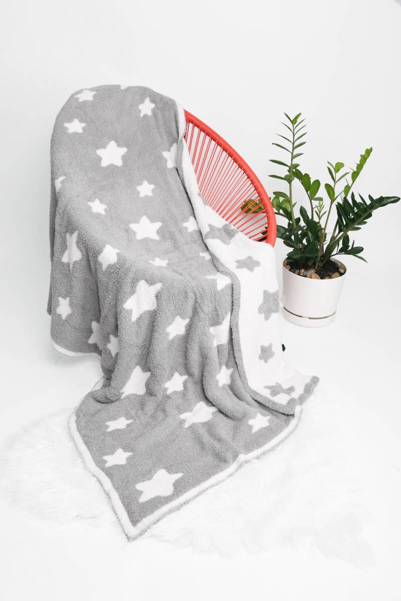 Fashion City - Wholesale Throw Blanket - Star Print Luxury Soft Throw Winter Blanket14