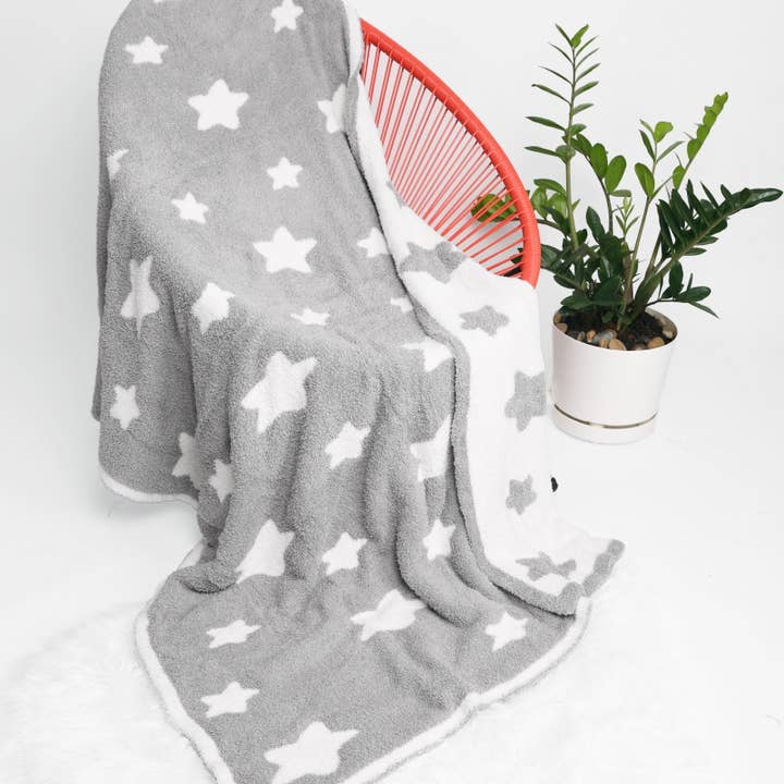 Fashion City - Wholesale Throw blanket - Star Print Luxury Soft Throw Winter Blanket14