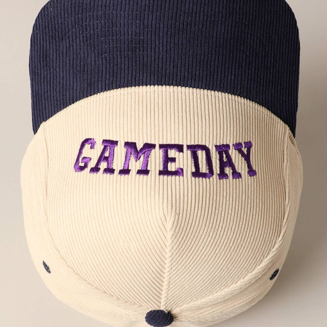 Fashion City - Wholesale Trucker Hat - Unisex - GAMEDAY Upside Down Trucker Corduroy Baseball Cap 22