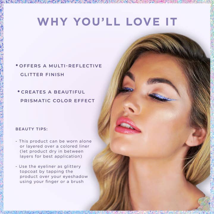 Blinc Cosmetics - Wholesale Eyeliner/Pencil - PRETTY VULGAR Vixen Glimmer: Holographic Liquid Eyeliner4