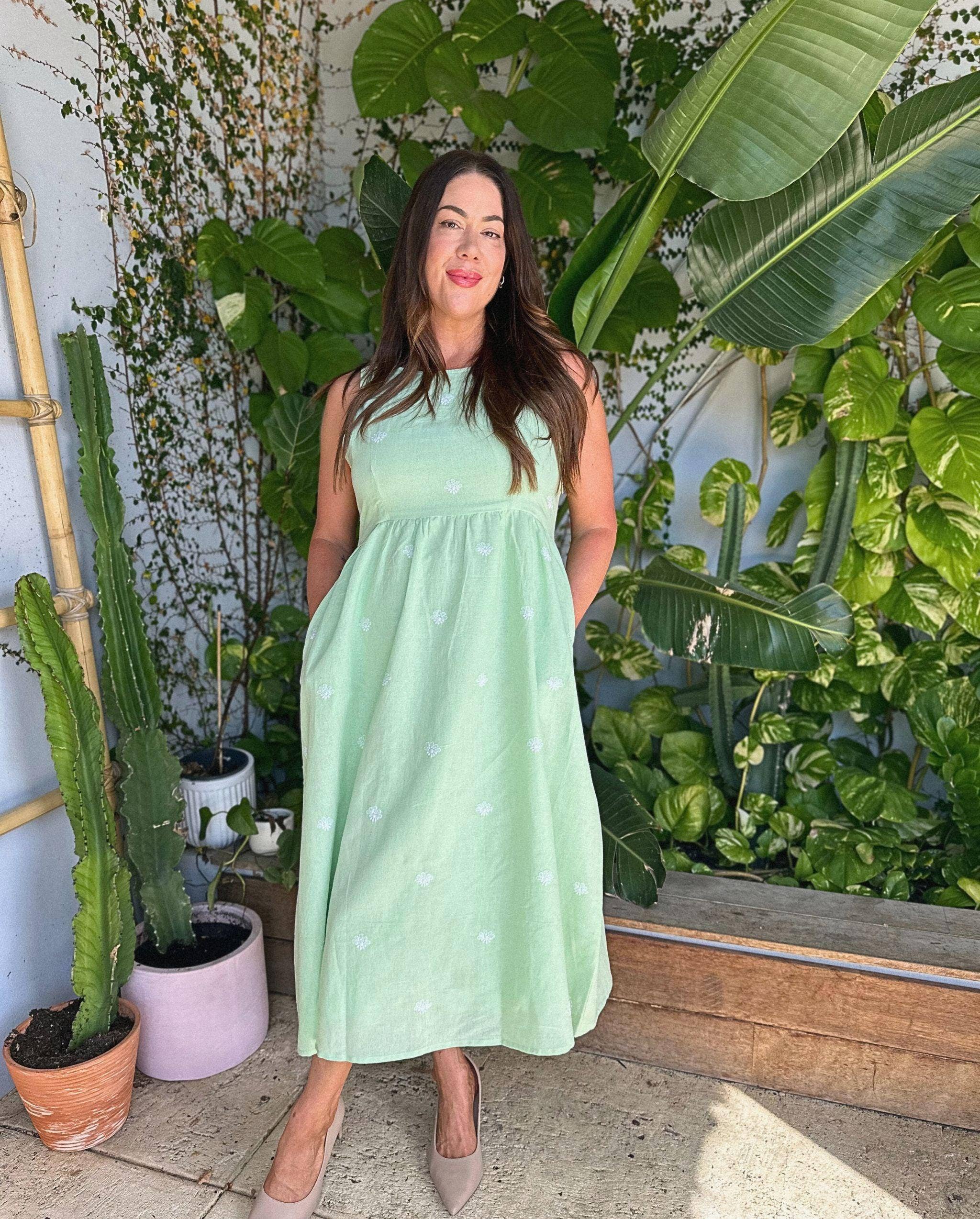 Kaasida | Women Fashion Boutique - Wholesale Dress - Women's - Fiza Linen Midi Dress9