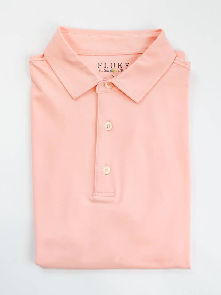 Solid Polo for wholesale by Fluke Apparel Company
