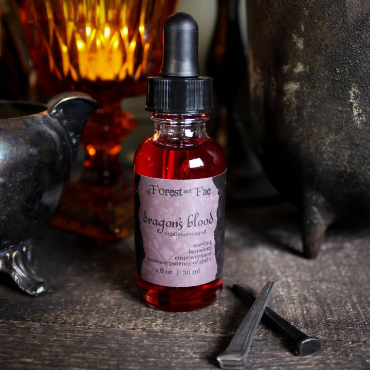 of Forest and Fae - Wholesale Meditation Supplies - Dragon's Blood Ritual Anointing Oil • Altar Oil •Witchcraft 1