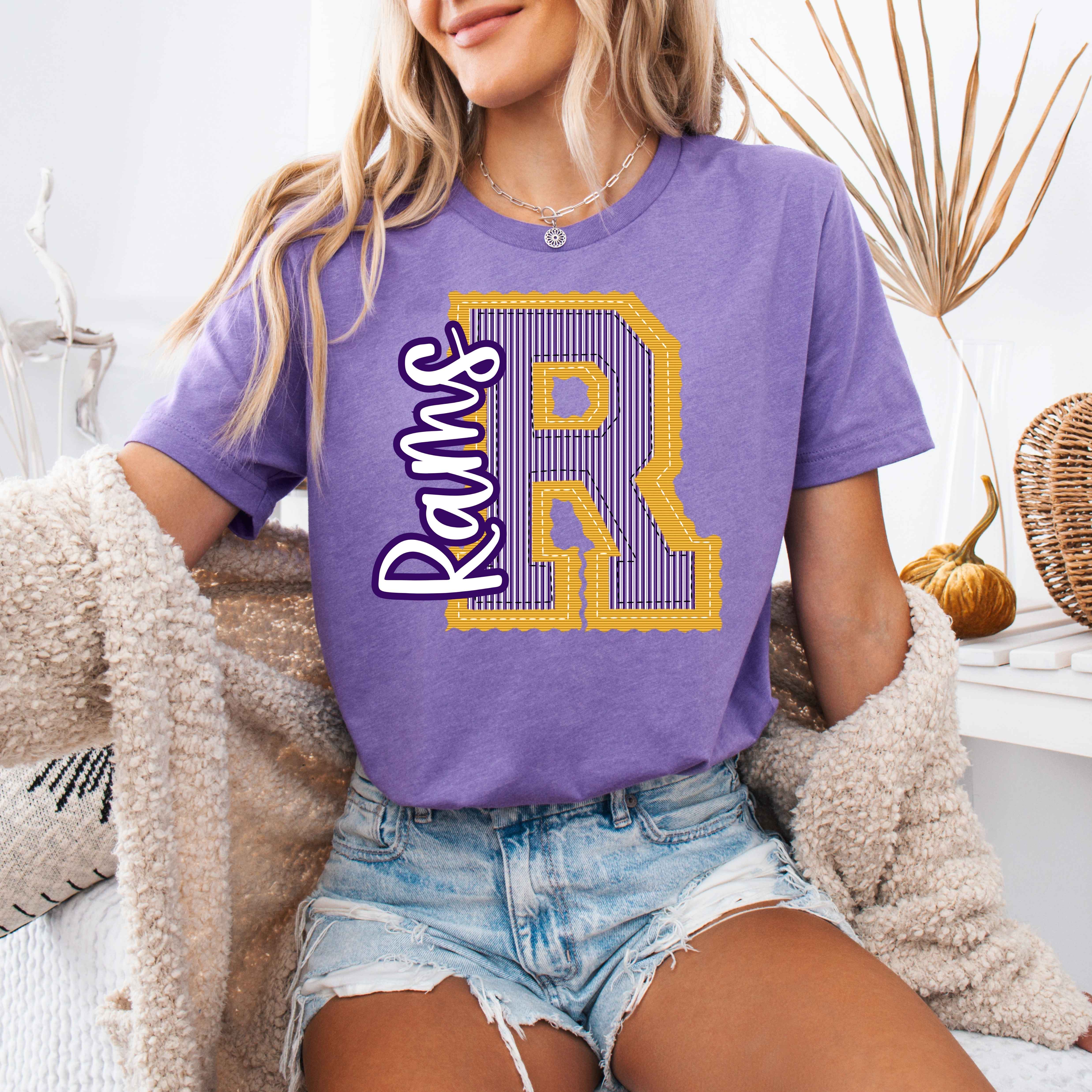 Enid and Elle - Wholesale Shirt - Unisex - Gingham Check Customized Mascot T-shirt, School Spirit Shirt3