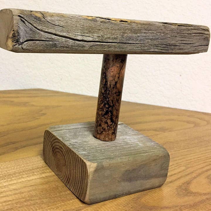 Gifted Shop Works, LLC - Wholesale Jewelry Stand & Display - Weathered Wood & Distressed Copper Bracelet Stand6