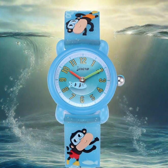 Children's 3D Silicone Cartoon Cute 30M Waterproof Watch for wholesale by WoodWristCo
