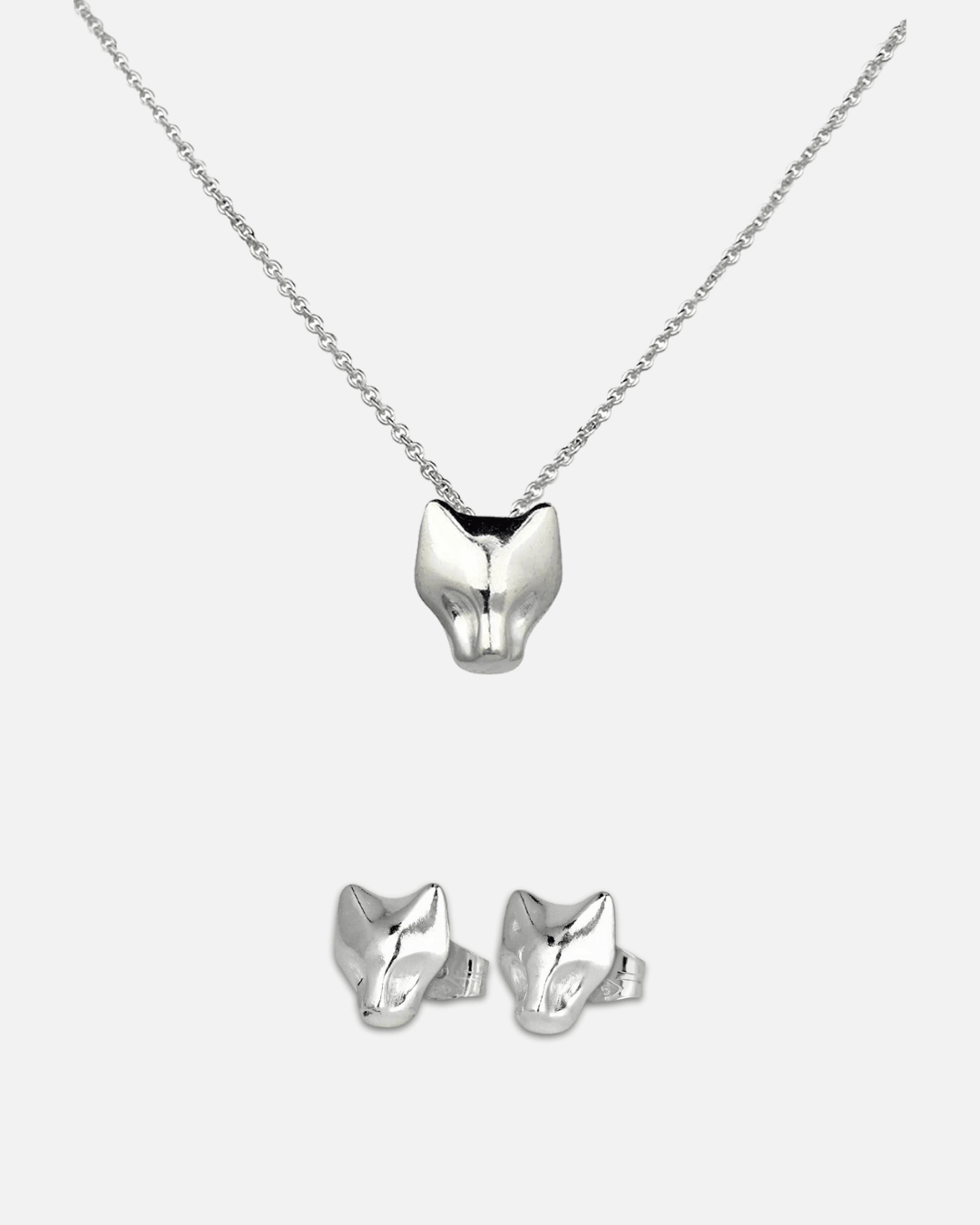 Freya & Thor of Sweden - Wholesale Jewelry Set - Lynx of Freya – Necklace & Earrings in Silver0