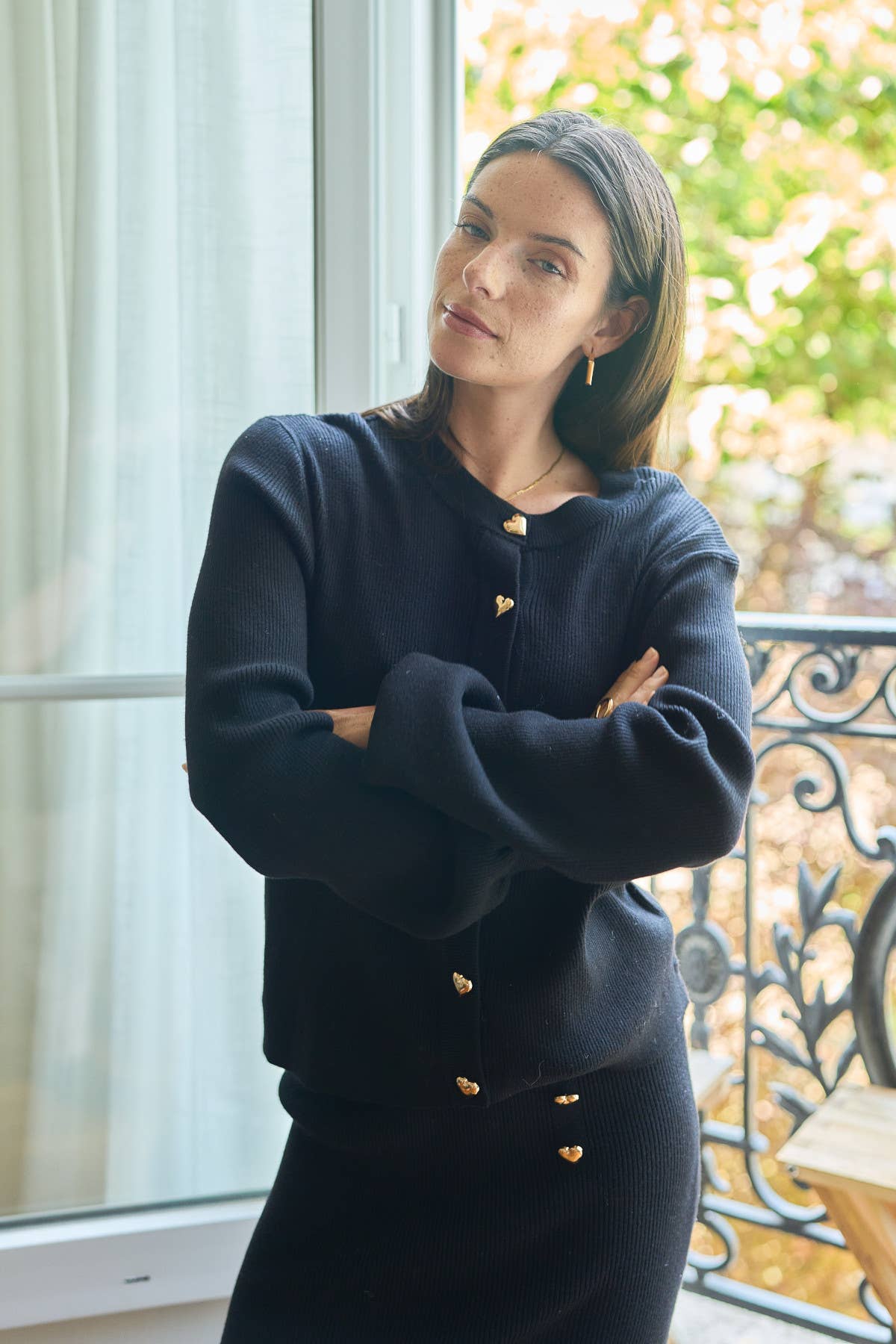 Black MAZARINE Cardigan for wholesale on Faire0