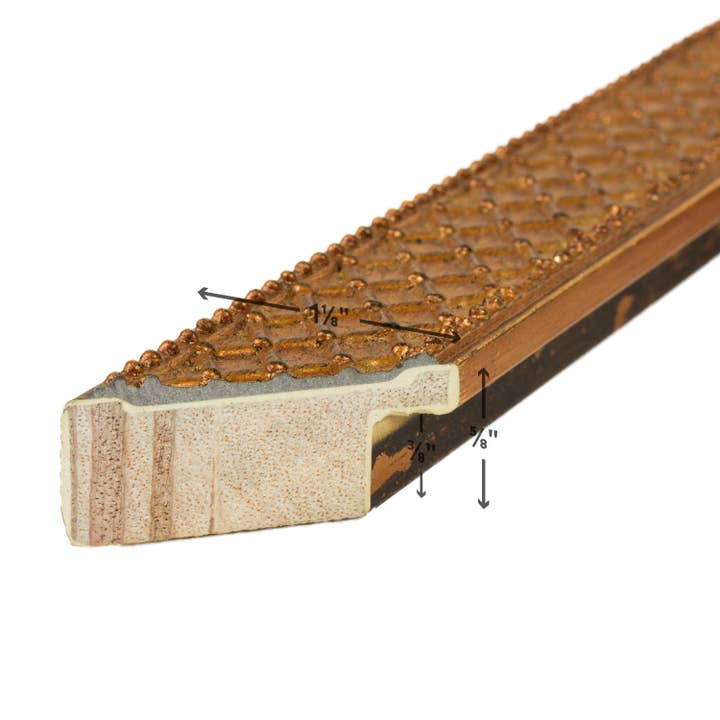 Craig Frames - Vente Cadres photos - Cadre photo 18 x 24, Lenox doré antique, assemblé1