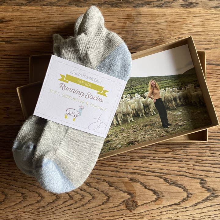 Samantha Holmes Alpaca Clothing and Gifts - Wholesale Socks - Women's - Performance Alpaca Running Socks