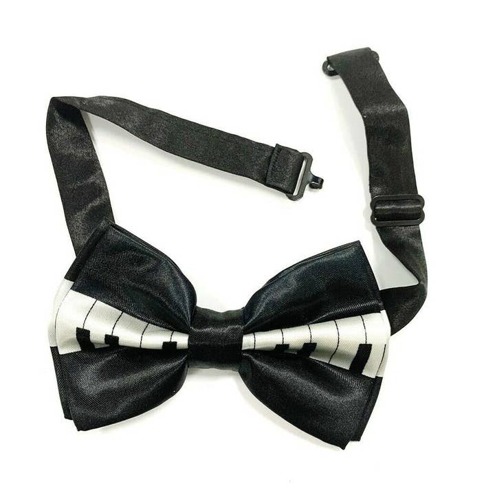 Piano Clip On Bow Tie Prom Adjustable for wholesale by Stylex Party