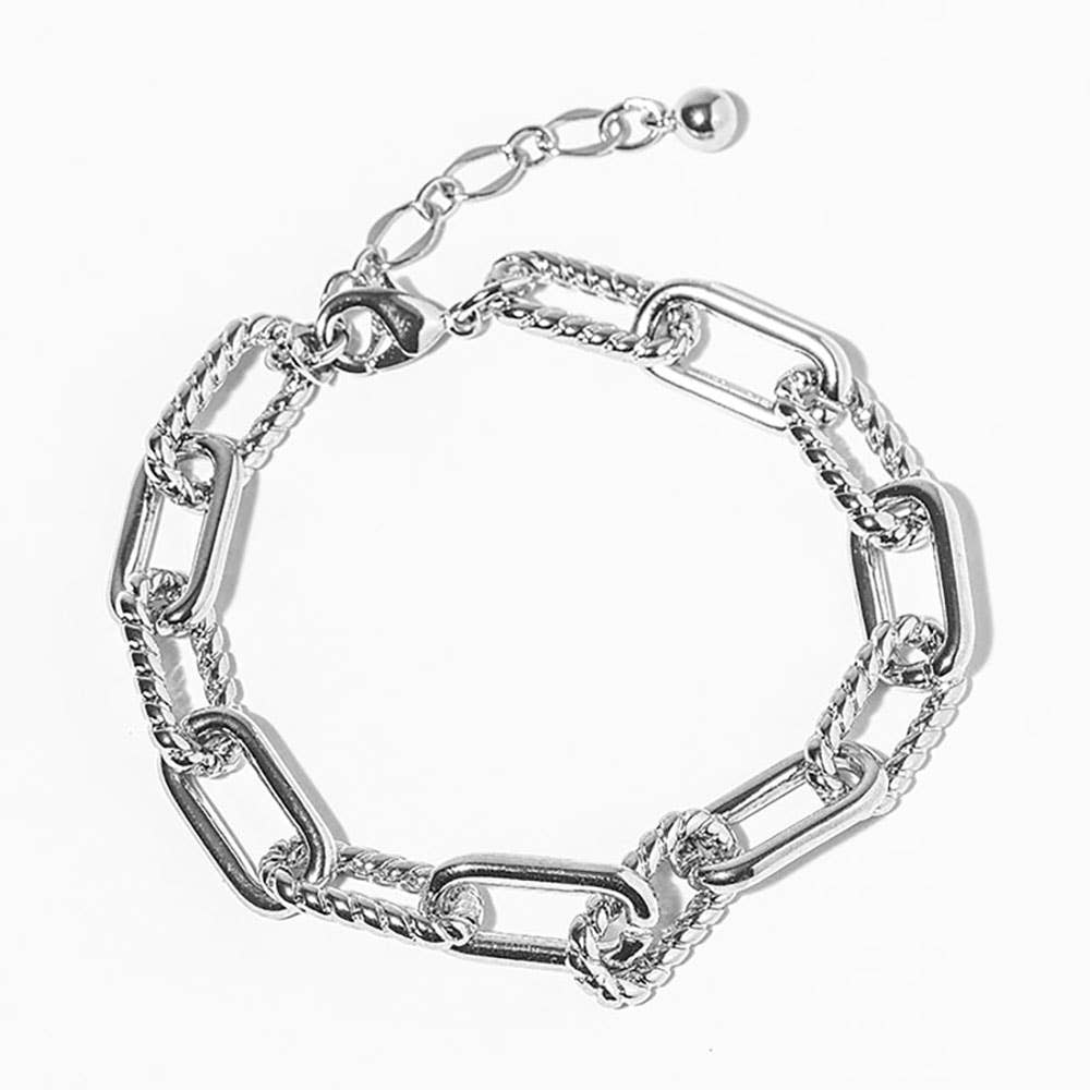 Sensibling Corp. - Wholesale Anklet - Gold Dipped Chunky Twisted Paperclip Link Chain Anklet5