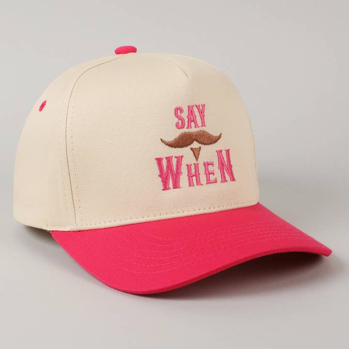 Fashion City - Wholesale Trucker Hat - Unisex - Say When Mustache Tombstone Two-Tone Trucker Hat5