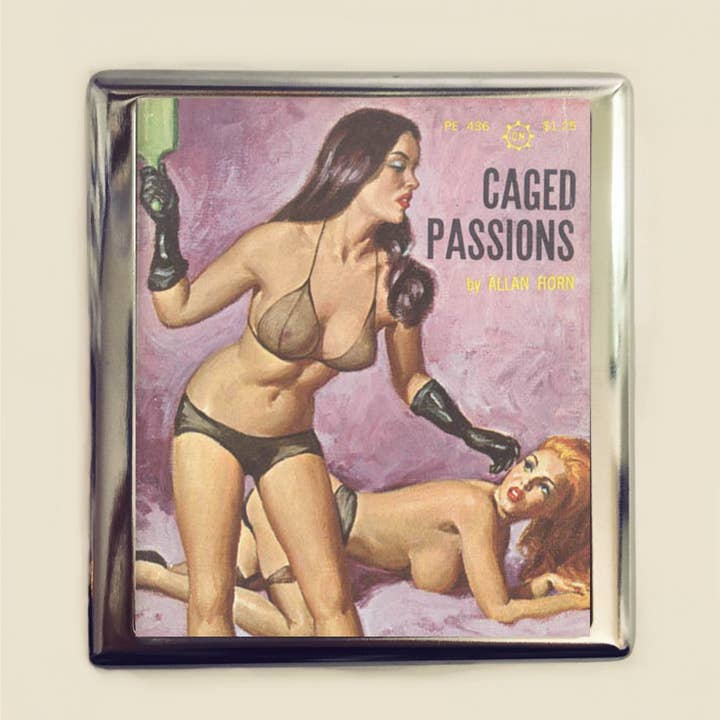 FringePop - Wholesale Business Card Holder - Vintage Lesbian Kink Business Card ID Holder Wallet BDSM Fe0