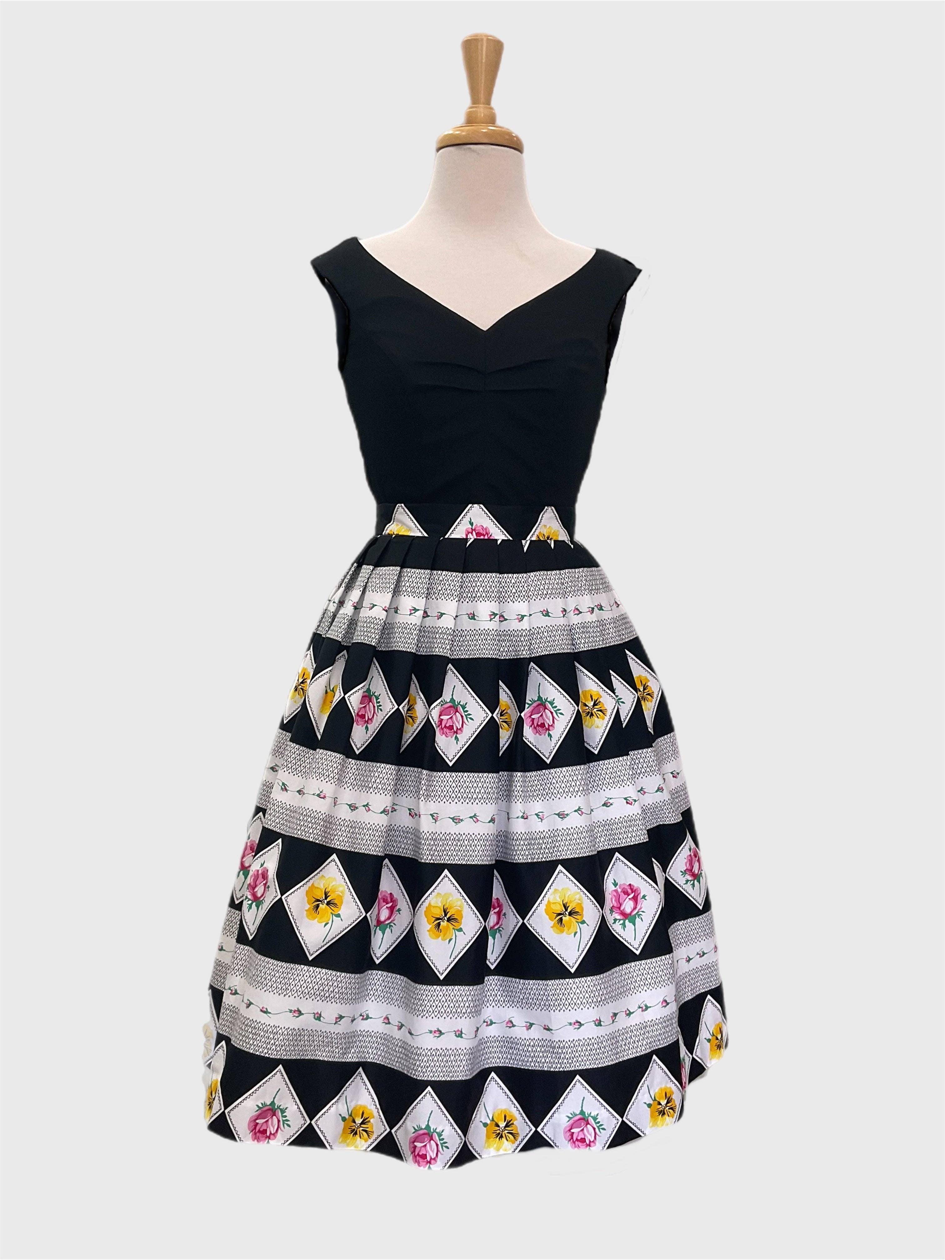 Retrospec'd Clothing – wholesale Blouse – Women’s – Scarlet Top   Black Vintage 1950s top1