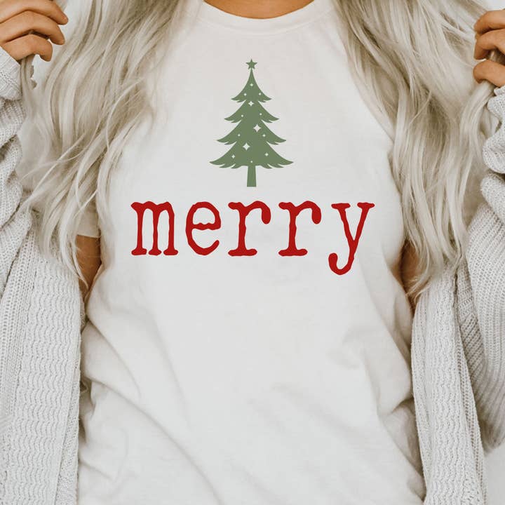 T-shirt graphique Arbre Joyeux pour la vente par Kissed Apparel