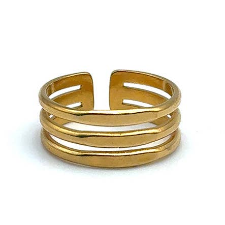 Driedubbele Band Ring voor wholesale door LINK Jewelry