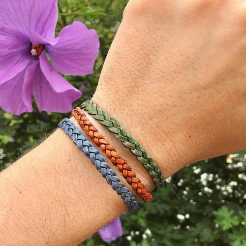 The Essence of Silver – Großhandel Gewebtes/geflochtenes Armband – Herren Geflochtenes Lederarmband Damen Armband Akzent7