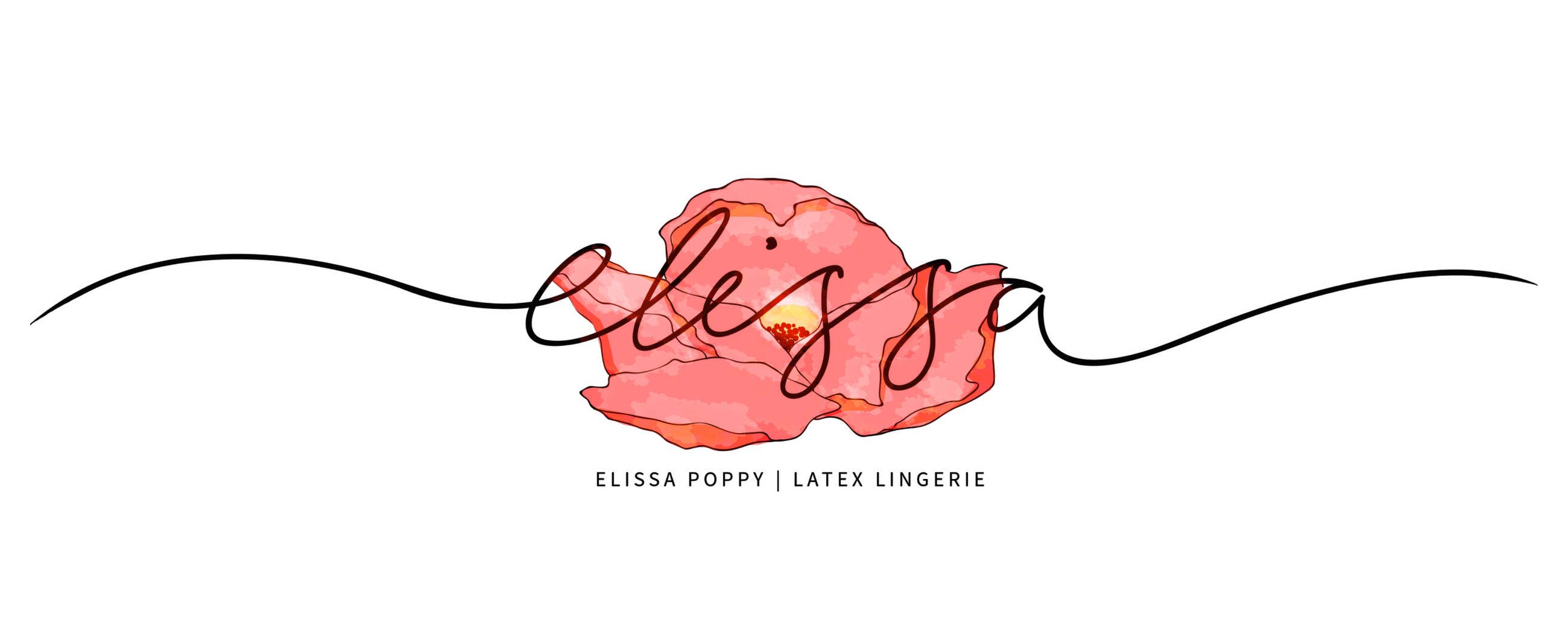 Latex G-String - Black, Elissa Poppy