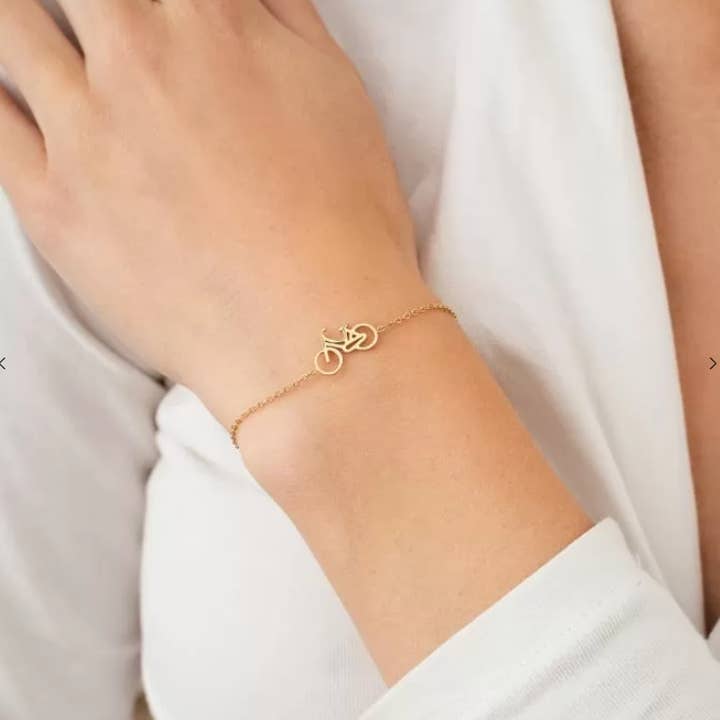 Sansira Jewelry - Wholesale Charm/dangle bracelet - Gold Plated Bike Bracelet 1