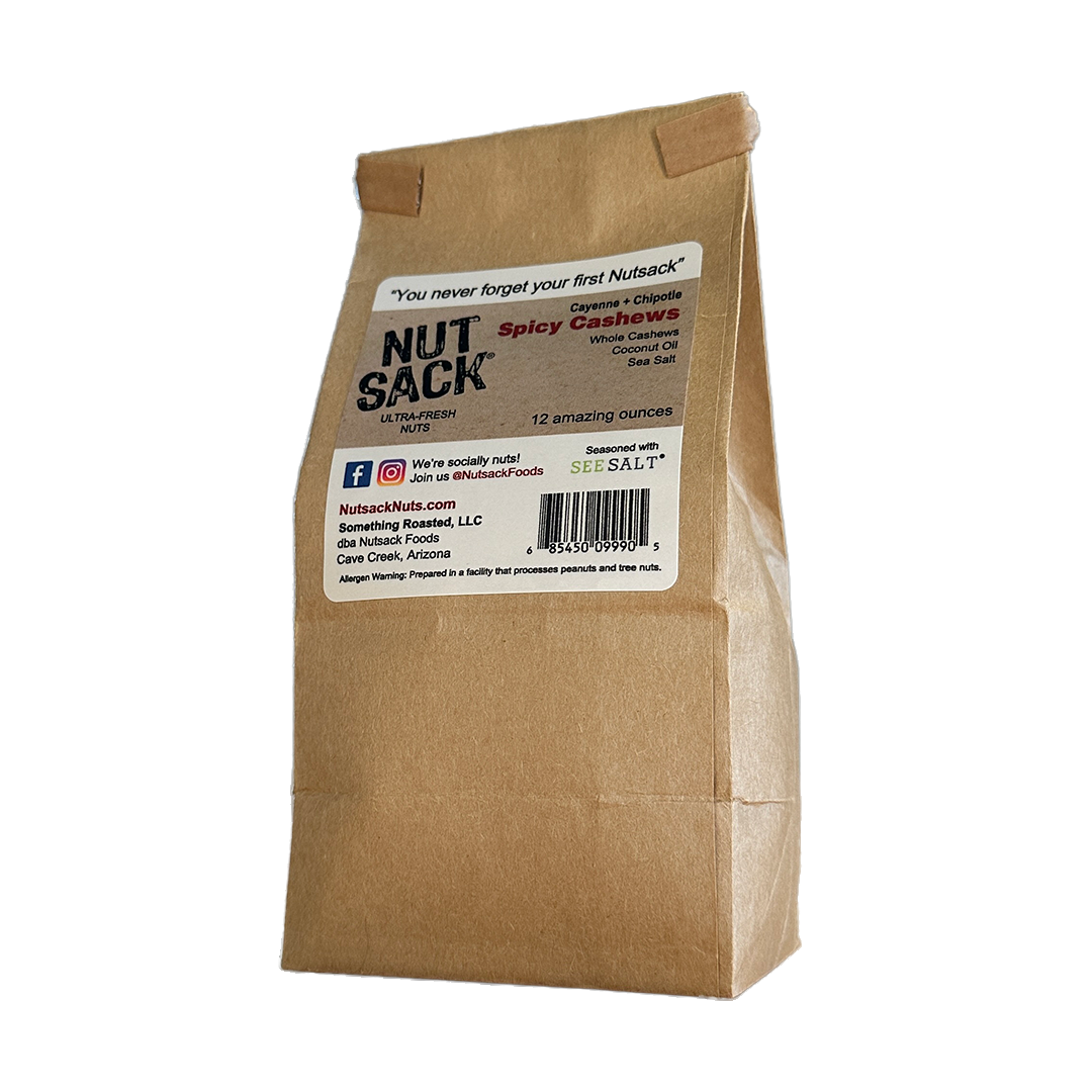 Nutsack Nuts - Wholesale Nuts - Spicy Cashews - Loaded (12oz)1