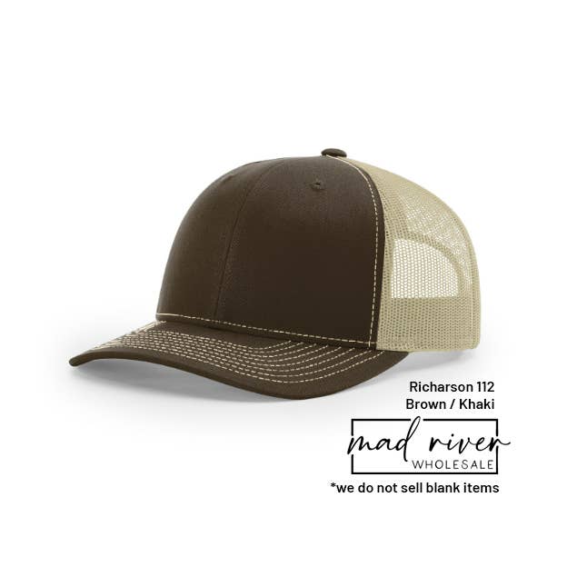 Mad River - Wholesale Trucker Hat - Unisex - State Silhouette Your State on Richardson 112 Trucker Hat