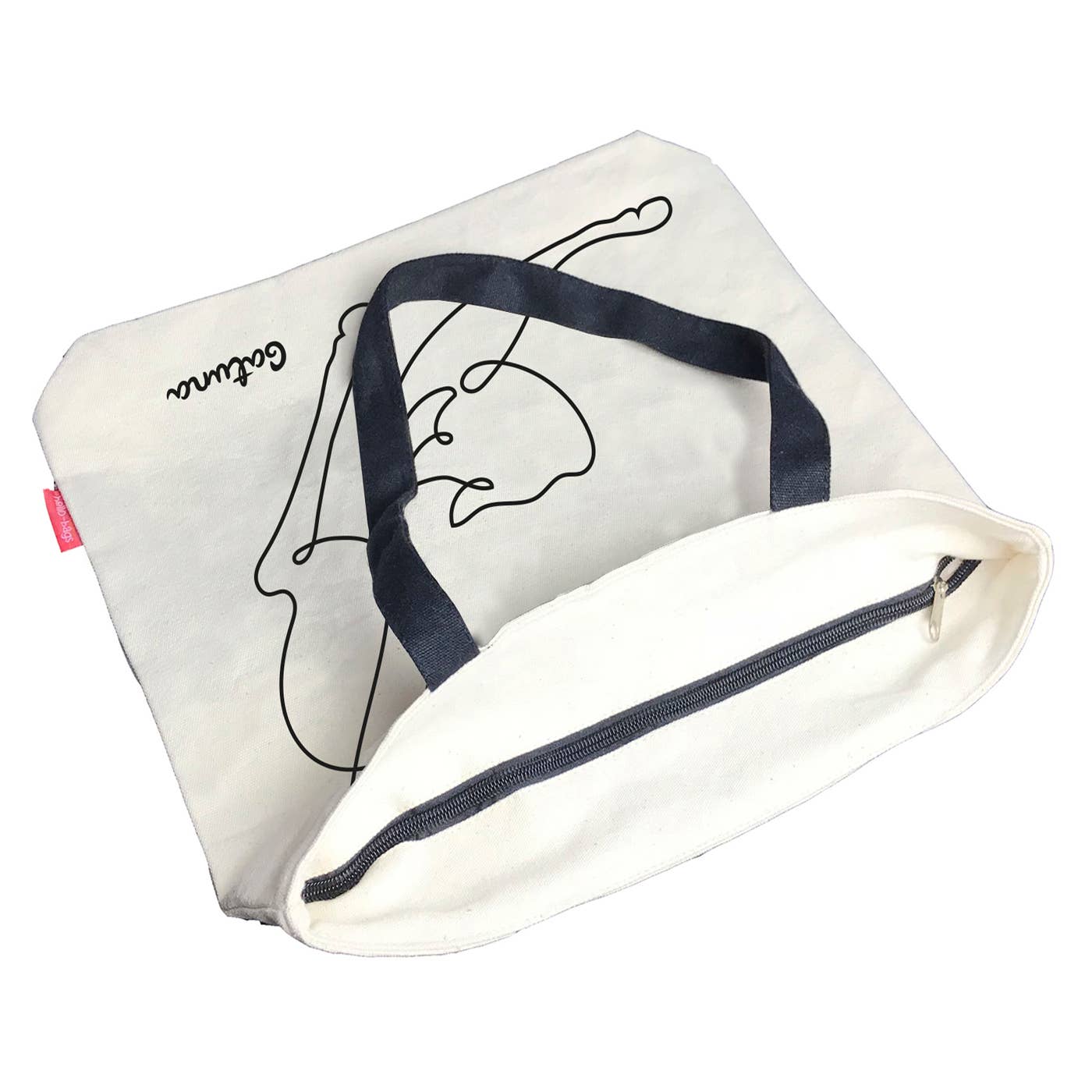 hello-bags – wholesale Bärkasse - Dam – Tygkasse 'Gatuna' – robust tygväska med dragkedja och innerficka1