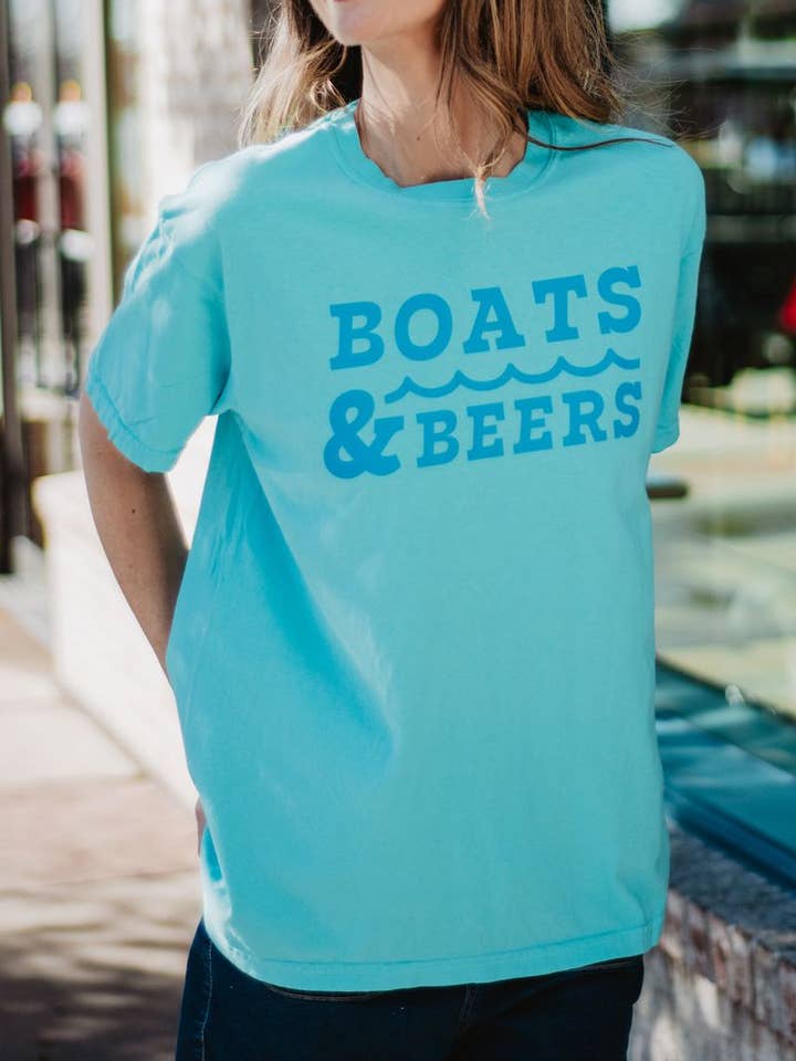 Katydid - Vendita all'ingrosso Maglietta serigrafata - Donna - Maglietta Grafica Barche & Birre5