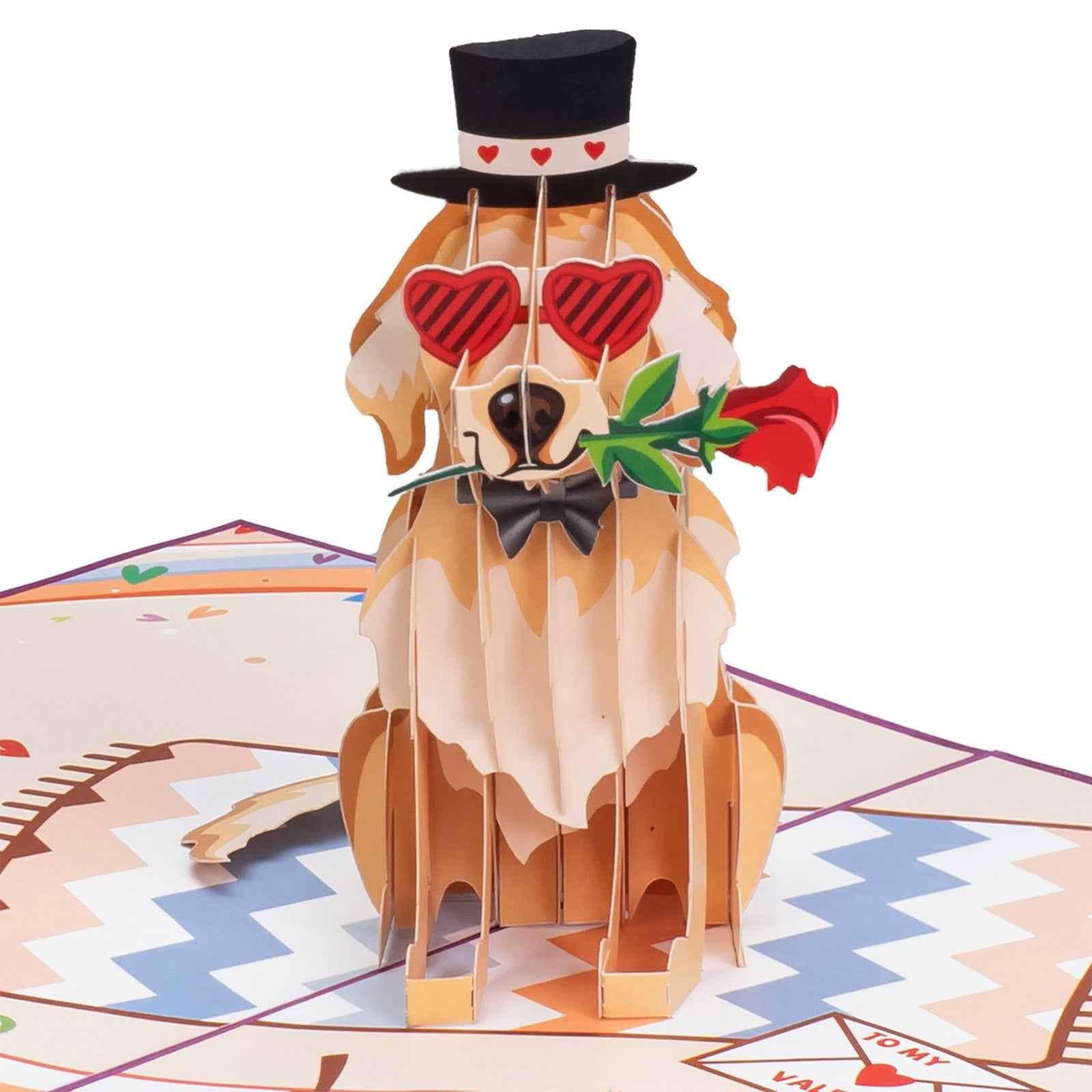 Paper Love - Wholesale Everyday Greeting Card - Love Dog Pop Up Card6