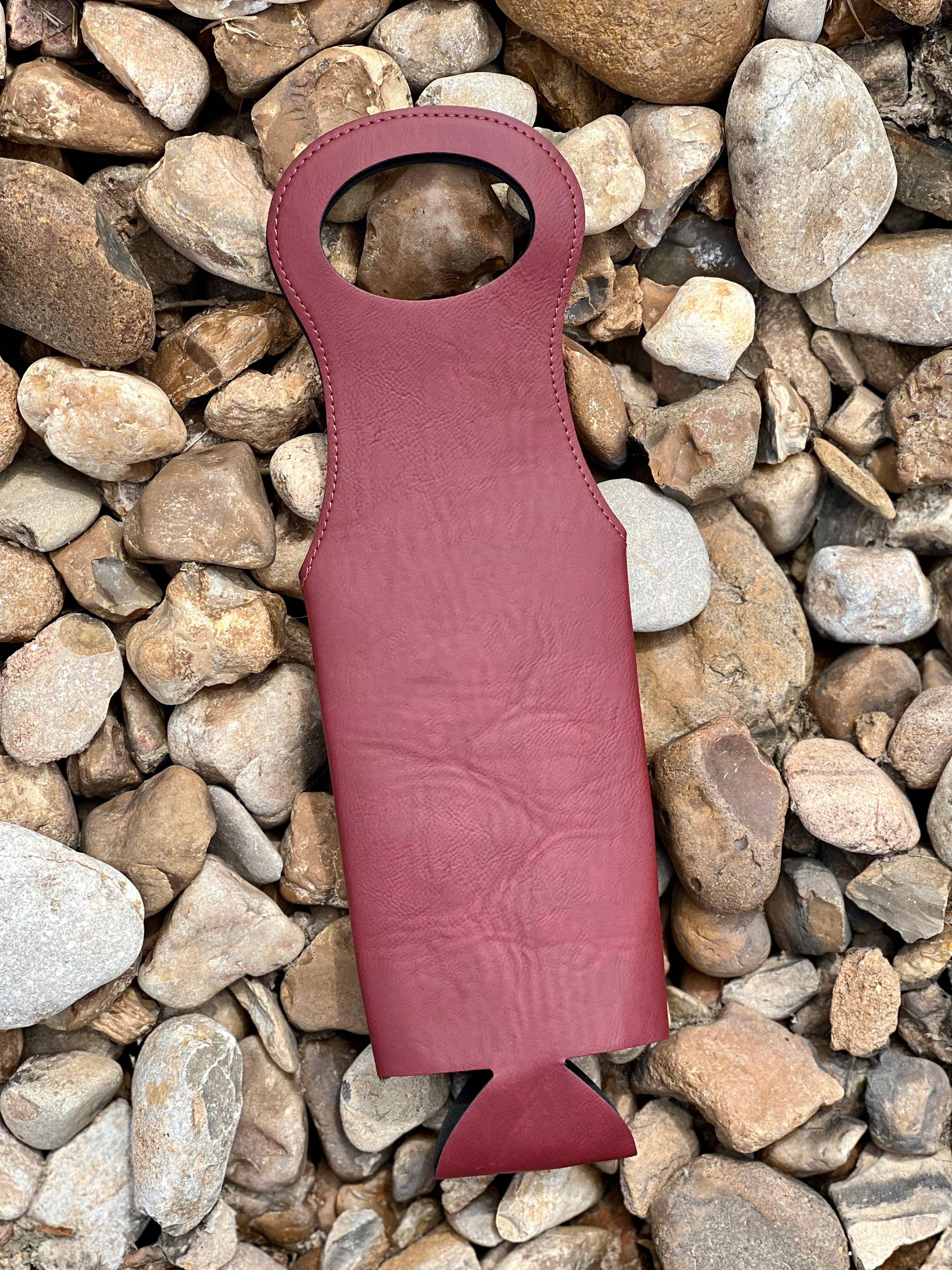 KW Custom Creations - Wholesale Wine Gift Bag - Leatherette Wine Bag4