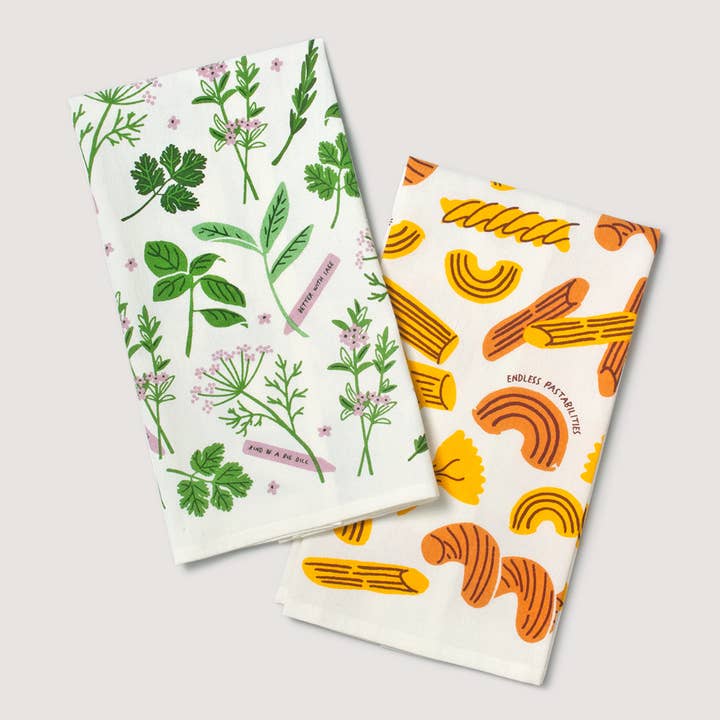 Seltzer Goods - Wholesale Tea Towel - Pasta Tea Towel2