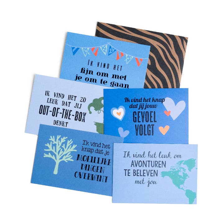 Ansichtkaarten * Conjunto 4 por atacado de complimentenspel