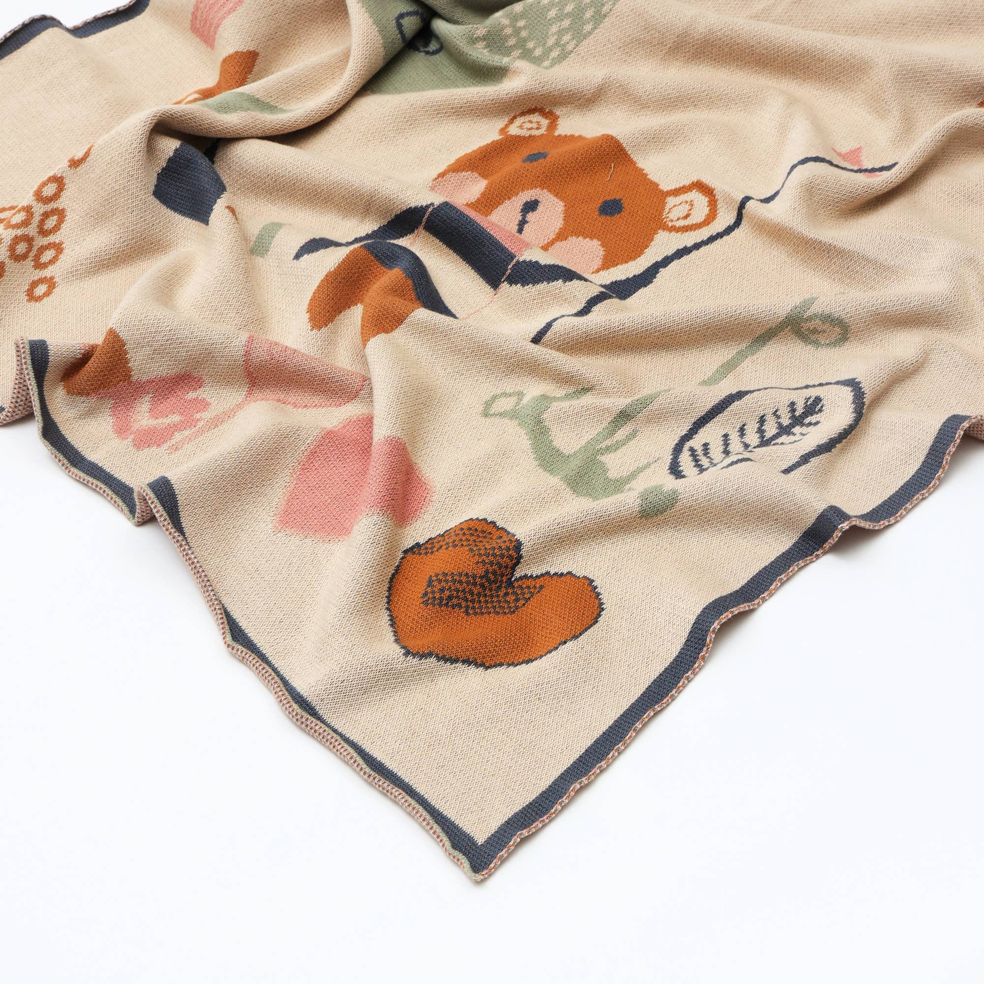 Bambini – Tapete de brincar - Crianças e bebés por atacado – Tapete de Brincar em Algodão Urso com Balão | 76X99 cm3