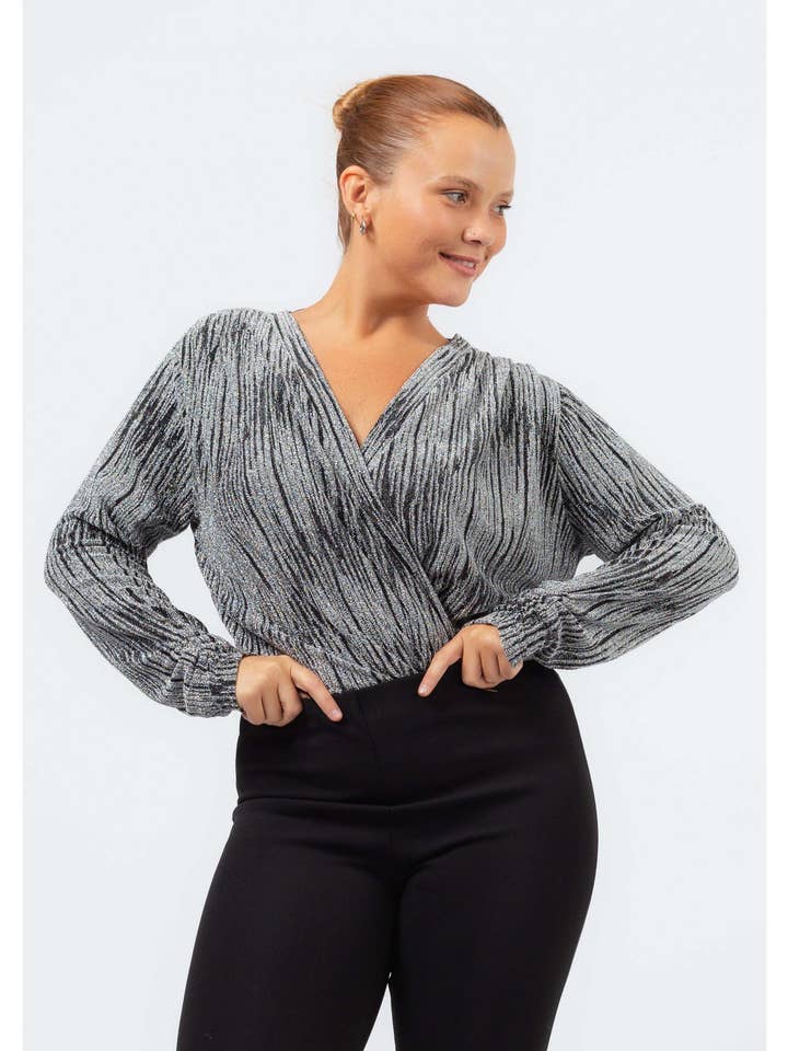 257033 - Glänsande meshkropp Höst Vinter Kollektion Stora Storlekar för wholesale av Teresa Cardoso Oliveira