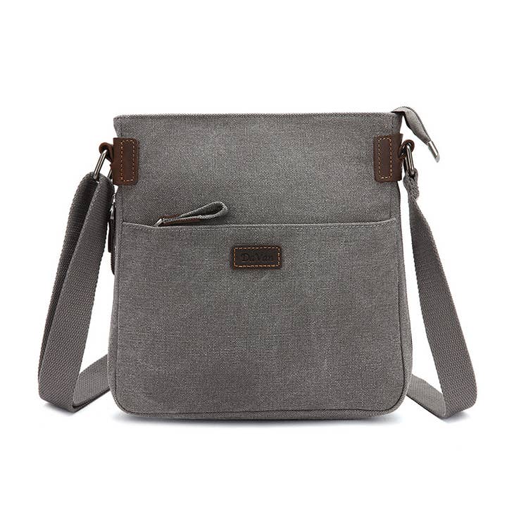 Bolso de Hombro Pequeño de Lona SB 609 (Gris) para venta al por mayor de Davan