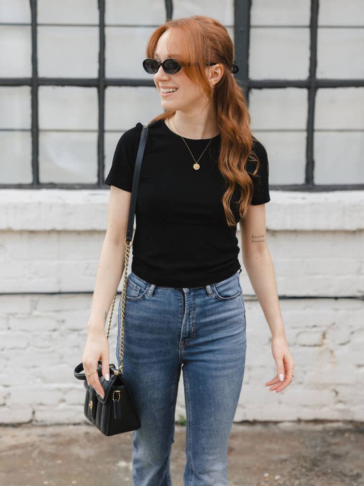 ELIETIAN – wholesale Knit top – Women's – Short Sleeve Waist Length Top43