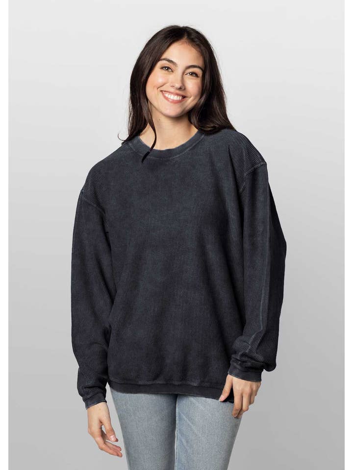 chicka-d - Wholesale Sweatshirt - Women's - The Original Corded Crew, all colors