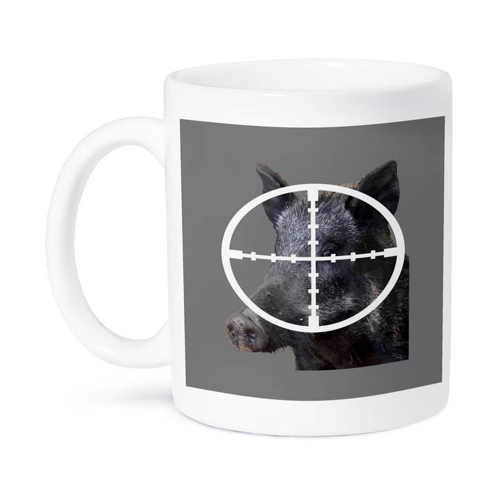 3dRose - Vente Tasse à café - 3dRose, Chasse au Sanglier Sauvage dans le Viseur Art Vectoriel 1, Tasse8