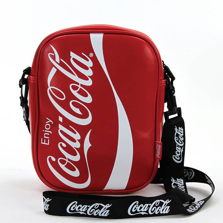 COMECO INC - Vendita all'ingrosso Borsa a tracolla - Donna - Borsa a tracolla rettangolare verticale Coca-Cola
