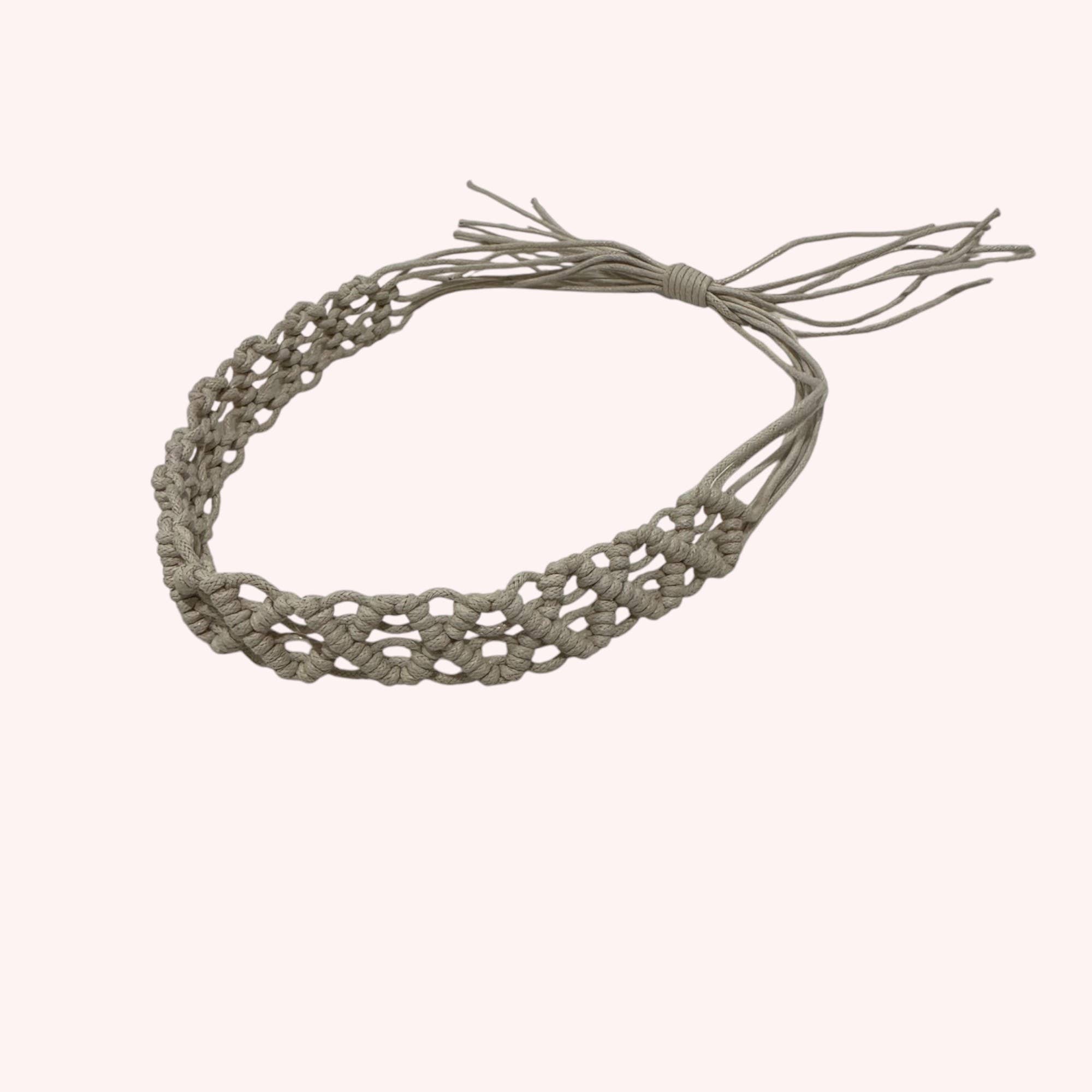 Queens INC - Wholesale Hat Accessory - Women's - Handwoven Macramé Hat Band – Set of 3 (Boho Chic Adjustable)0