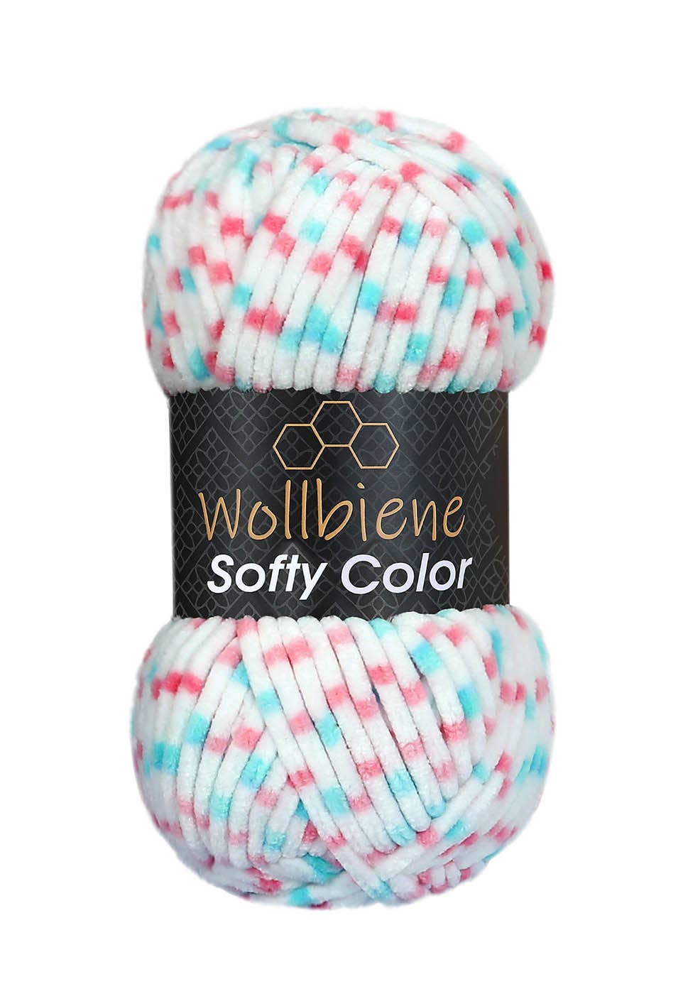 Wollbiene – Fio por atacado – Lã Chenille Softy Color 100 g para Tricô e Artesanato DIY5