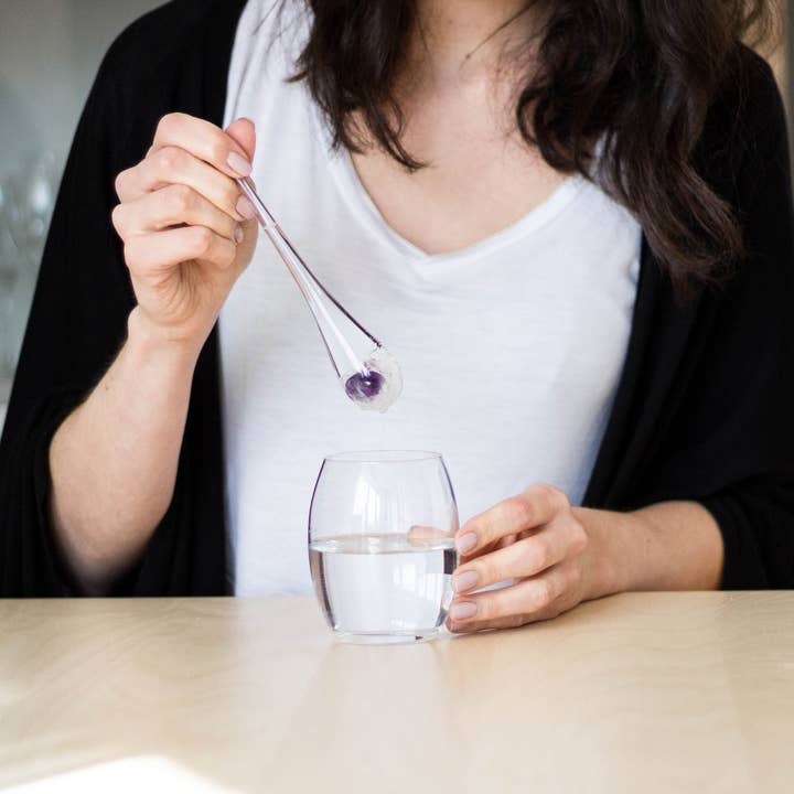 VitaJuwel USA - Wholesale Decorative Tabletop Object - Individual Crystal Water Droplet | AMETHYST5