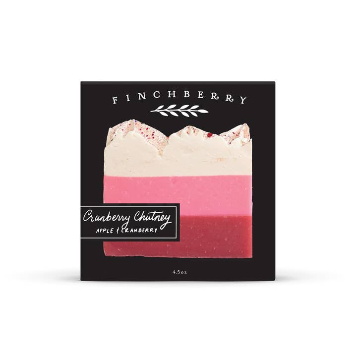 FinchBerry - Wholesale Bar Soap - Cranberry Chutney Vegan-friendly Gluten-free Boxed Soap1