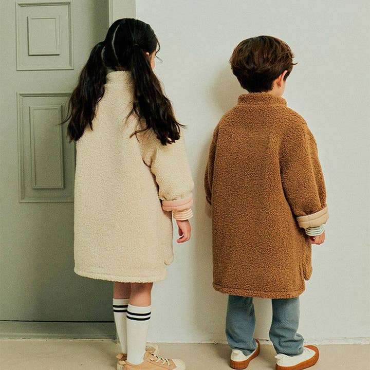 ToTo Heros - Wholesale Puffer Jacket - Kids - Quilt & Teddy Reversible Long Jacket17