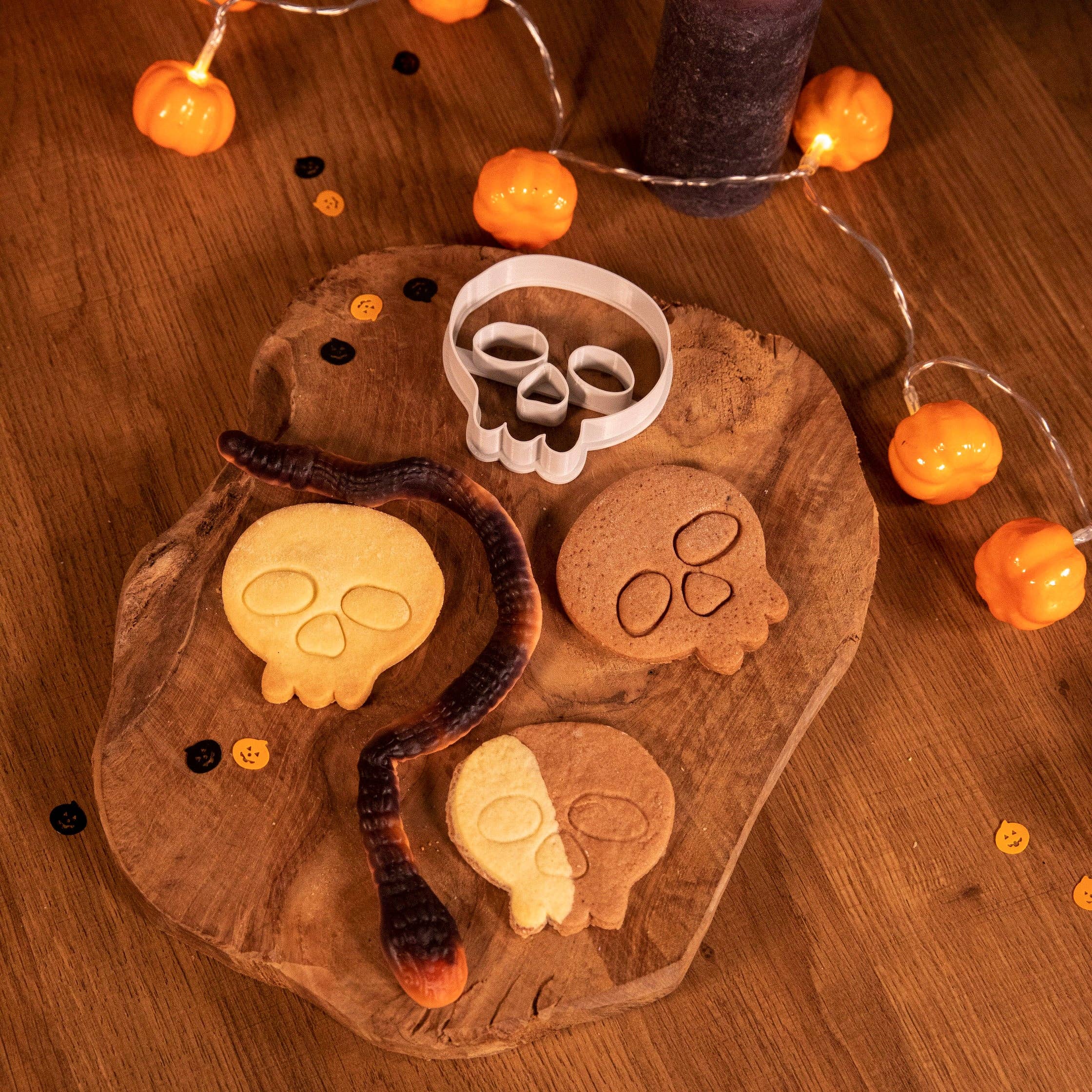 Uniberry 3D - Wholesale Cookie Cutter - Skull Cookie Cutter - Halloween1